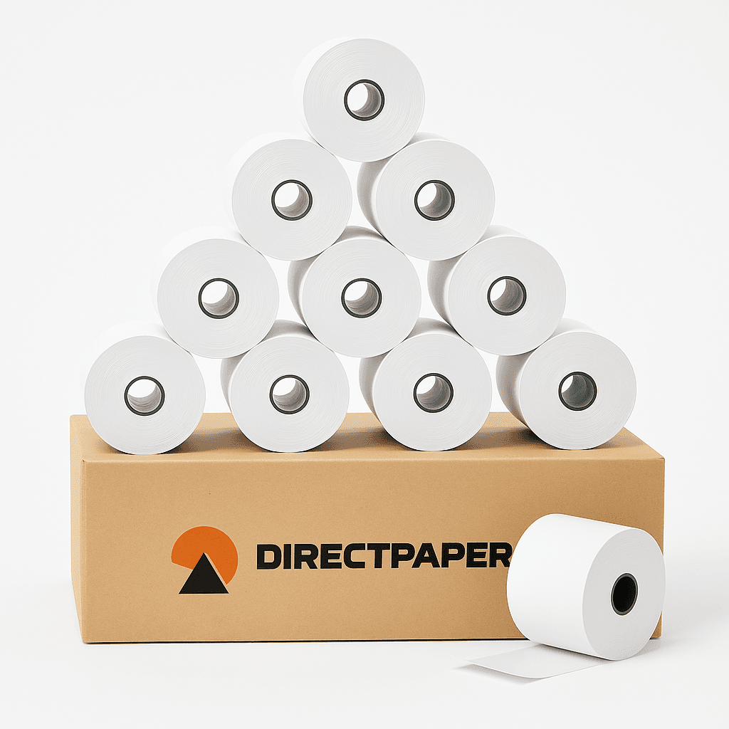 Kit 90 Rolos Bobina Térmica 80x40 Cupom Fiscal PDV ECF - Branca | Direct Paper
